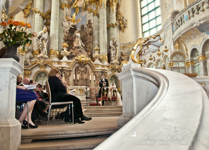 fotoreportage frauenkirche hochzeit