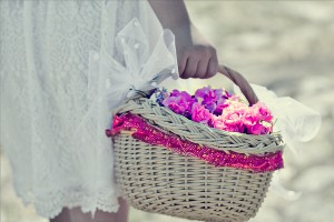 Korb Hochzeit Blumen