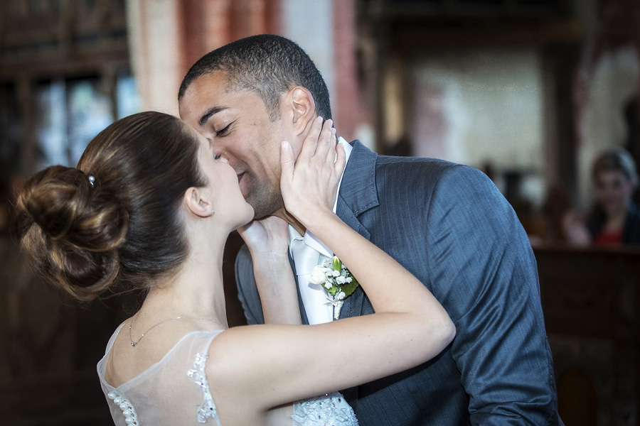 Glück Liebe Hochzeit Kuss 