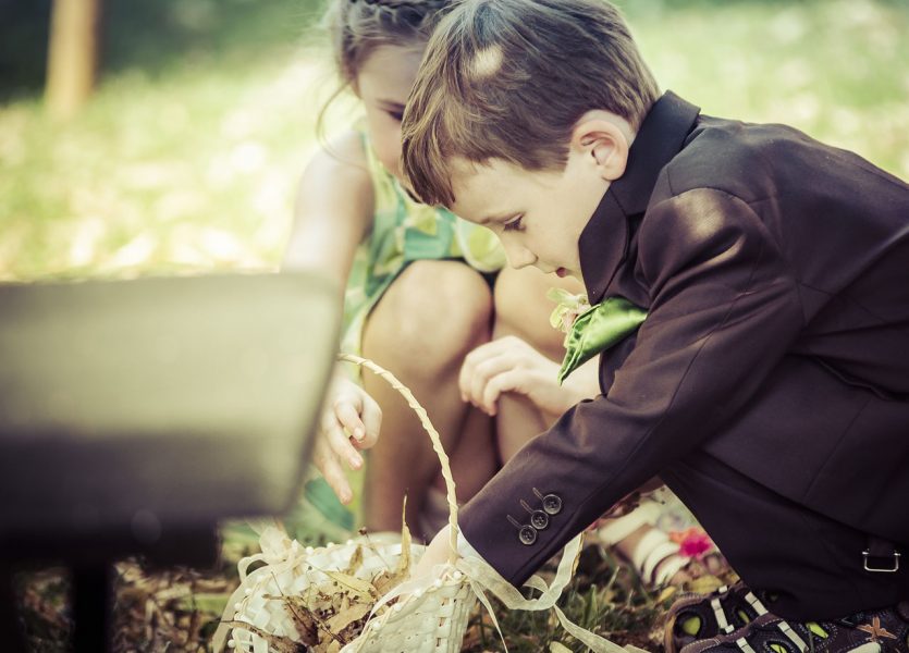 Blumenkinder zur Hochzeit